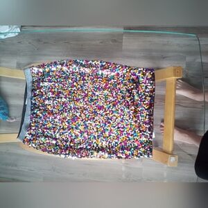 SHEIN Multicolor Sequin Pencil Skirt